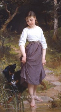 エミール・ムニエ Painting - エッセイ・ド・ロー アカデミック・リアリズムの少女 エミール・ムニエ